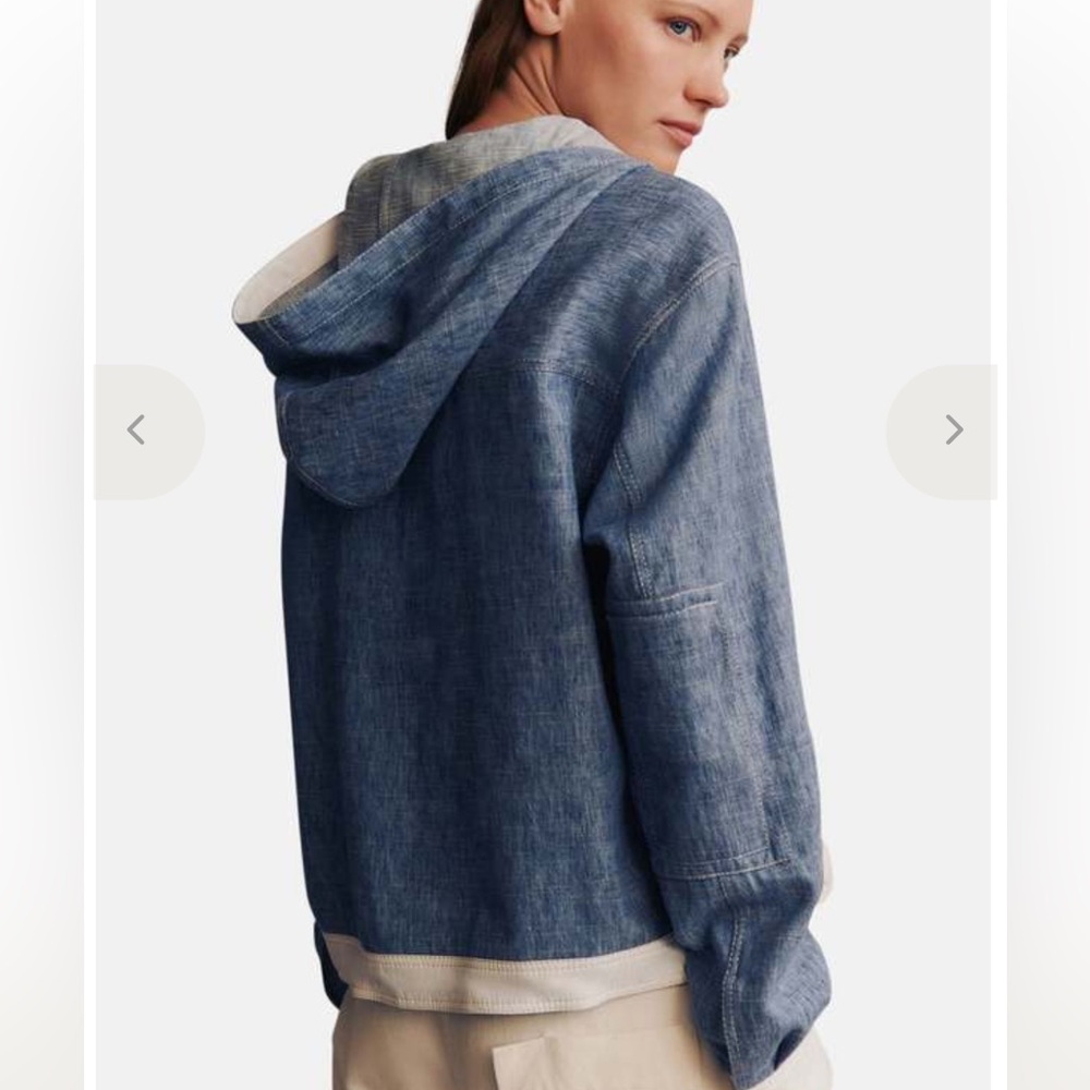TWP Hoodie light denim top - Picture 11 of 11